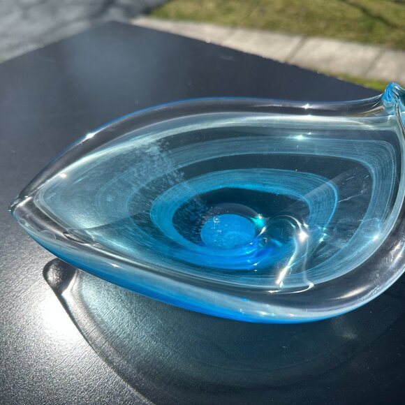 #6241 CRISTALLERIA TOSCANA GLASS CANDY DISH - Picture 8 of 9